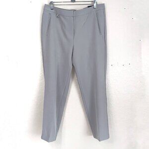 Adrianna Papell Bi Stretch Kate Fit Pants NEW Womens 8 Dove Zip Close Office